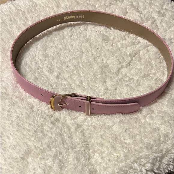 Accessories - St. John Pink Leather Belt